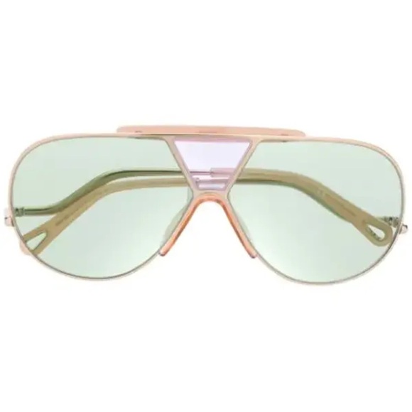 Chloe ́ Willis 64mm Navigator Sunglasses Rose/Peach - Picture 3 of 16